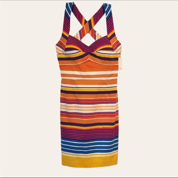Calvin Klein Dress, Stripe Strappy Sheath, NWT - Picture 1 of 11